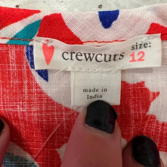 NWT Crewcuts Ruffle Floral Top - Picture 3 of 7
